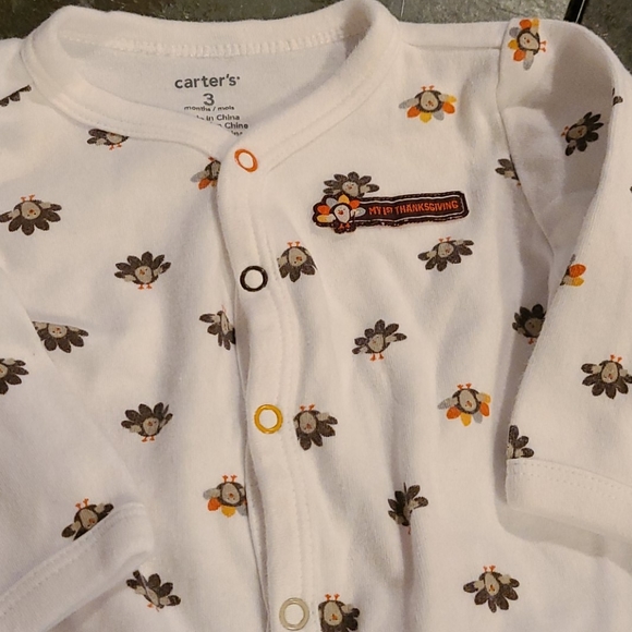 Girls 5 pc lot: sleeper, tops, pants, 3 mo, halloween - Picture 9 of 11